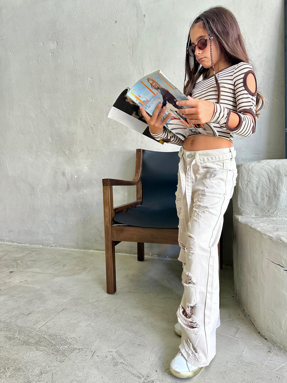 ג׳ינס קרעים מושלם - Anne Kids Fashion