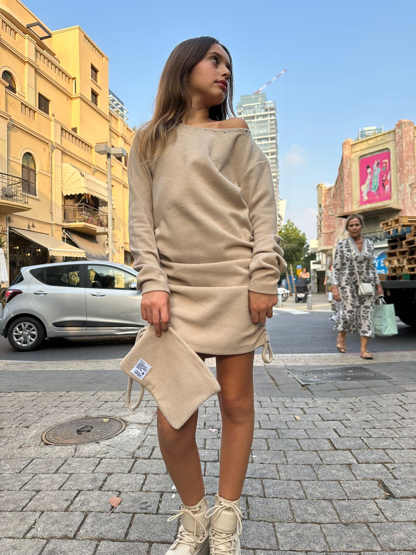 שמלה סריג חם