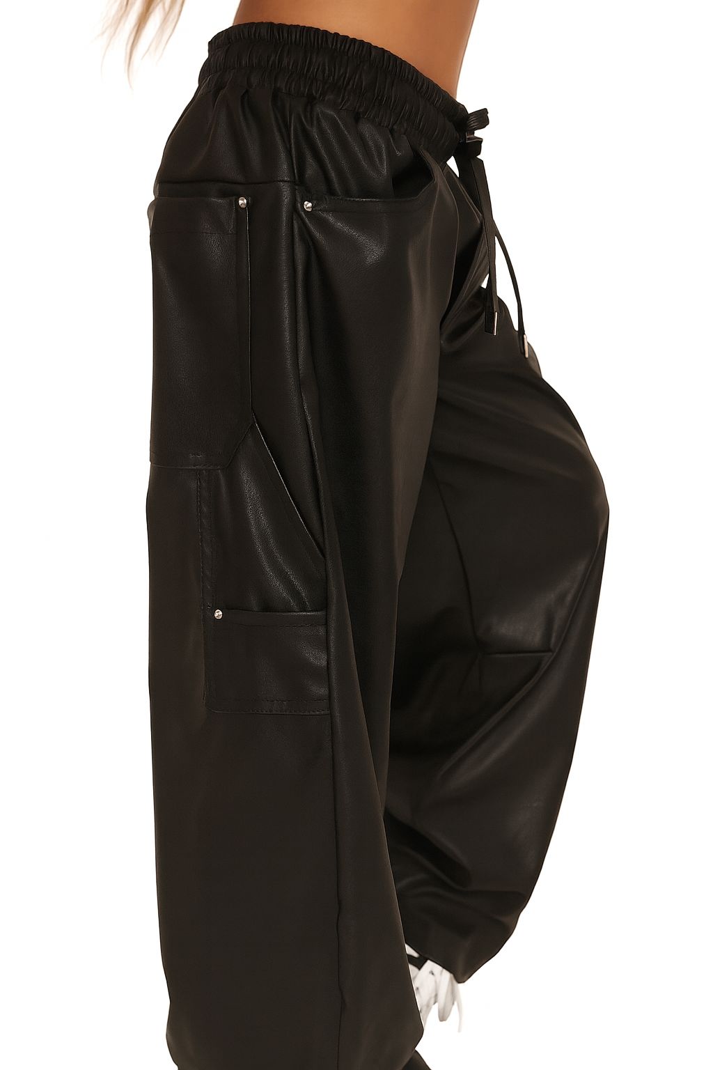 מכנס דמוי עור בגזרת בלון - Anne Kids Fashion