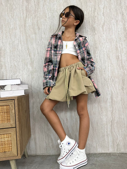 חצאית בלון דגמ״ח - Anne Kids Fashion