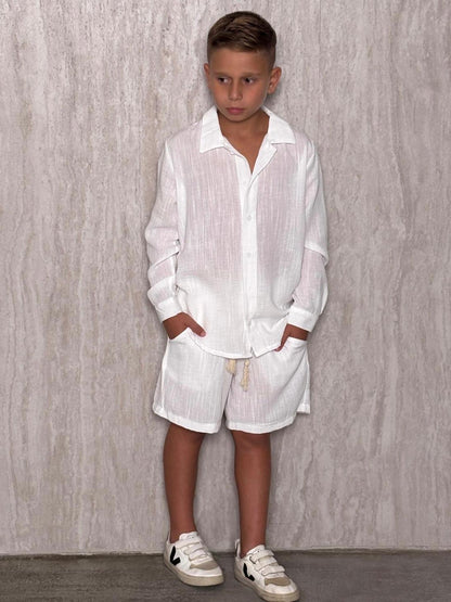 חליפת פשתן בנים - Anne Kids Fashion