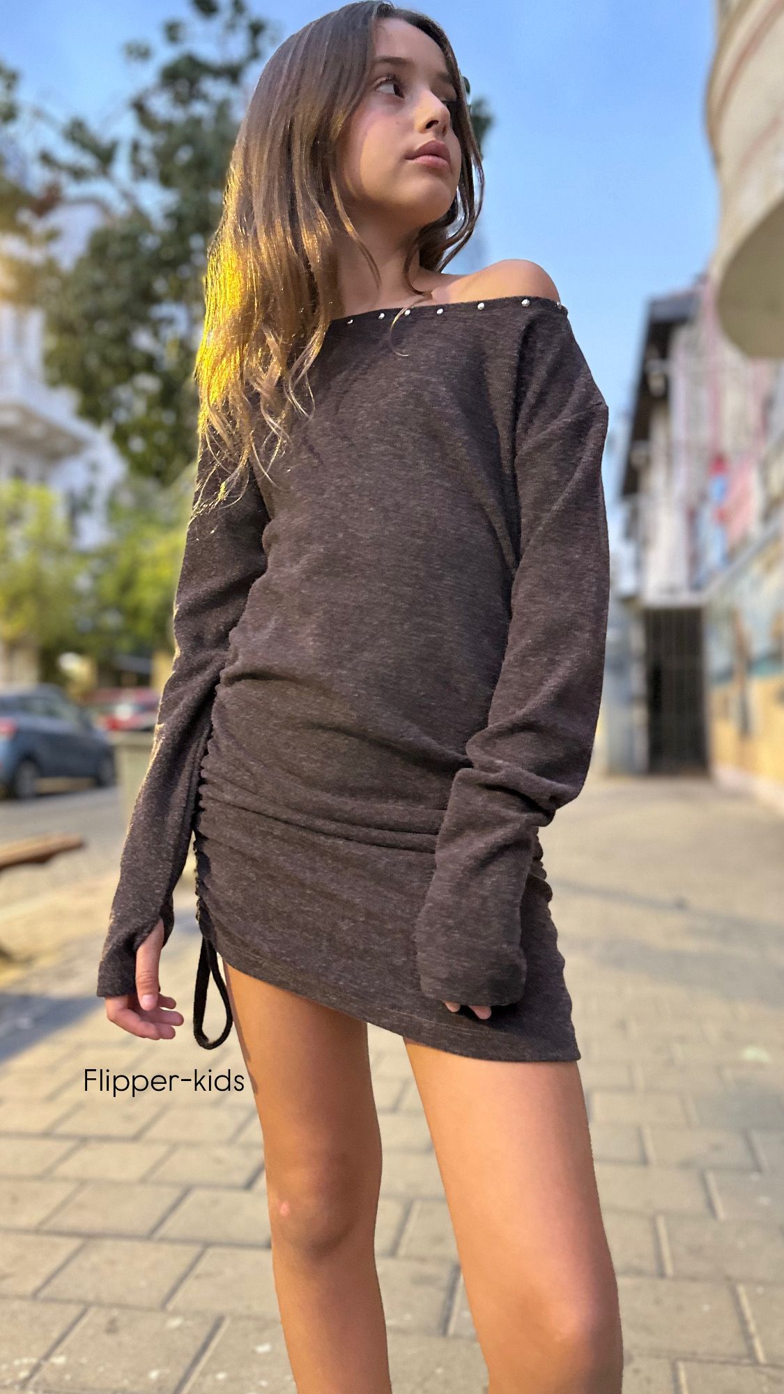 שמלה סריג חם