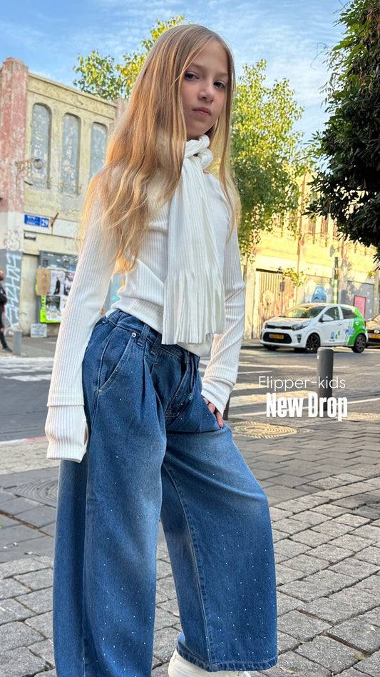 חולצה כפפה עם צעיף